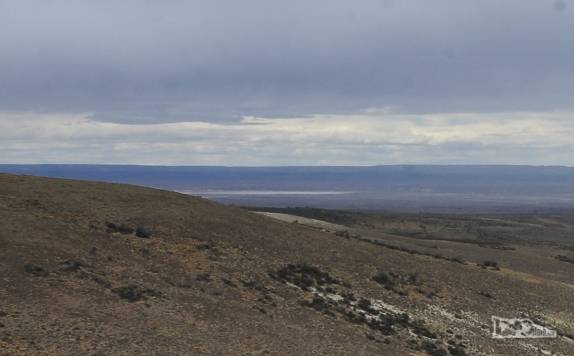 A Laguna Carbón, no Bajo San Julian, no sul da Argentina. É o ponto mais baixo do hemisfério sul ou do hemisfério ocidental do planeta
